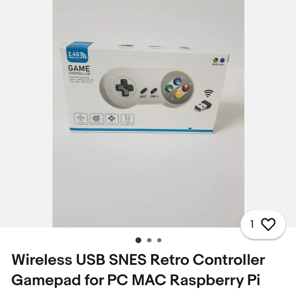 2.4G wireless game controller for PC Notebook Computer, MacBook, Raspberry Pi us - Picture 5 of 5